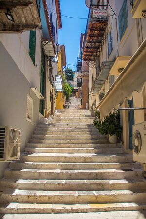 Stairs in Nafplio, Greeceの写真素材