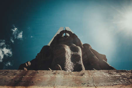 Monument on Strazici Spomenik palim borcima na StraÅ¾ici, Pljevlja, Montenegroのeditorial素材