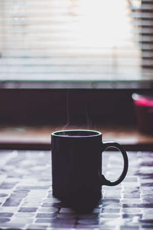cup of coffee in the morningの写真素材