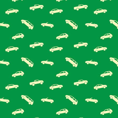 Pattern with different carsのイラスト素材