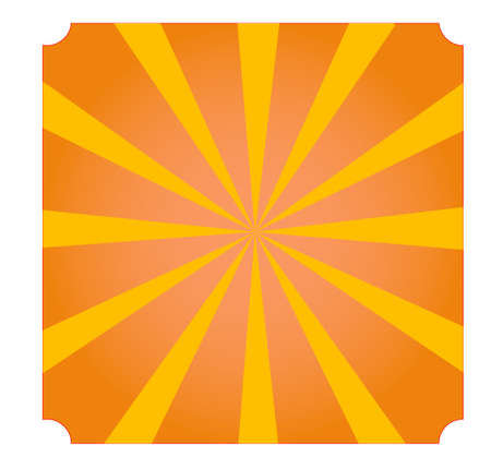 Vintage golden circus background and banner. Textured sunbeam flagのイラスト素材
