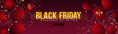 Black Friday sale background shopping and promotion templateのイラスト素材