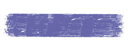 Vector illustration of a paint smear on white isolated background. Very peri colorのイラスト素材