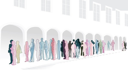 Waitingのイラスト素材