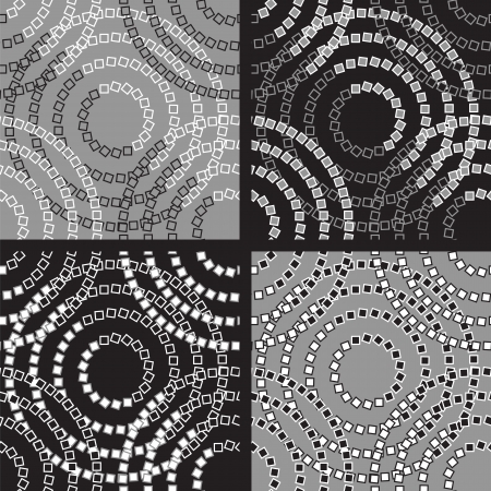 Abstract Stylish Seamless Pattern Setのイラスト素材