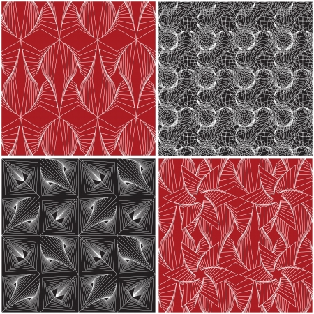 Intertwined Seamless Background setのイラスト素材