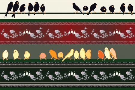 Collection of editable framing elementsのイラスト素材