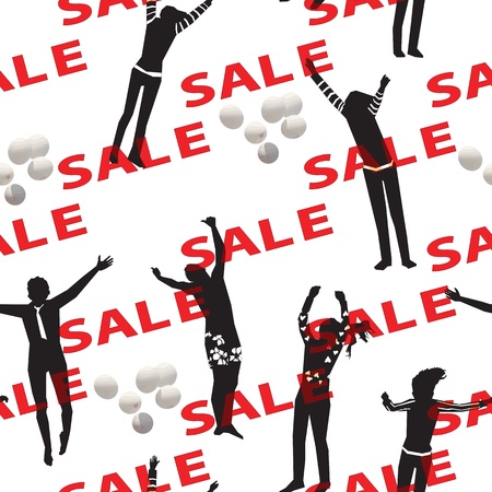 Sale Seamless Backdrop のイラスト素材