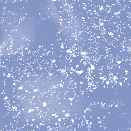 Snow Flurry Seamless Backgroundのイラスト素材