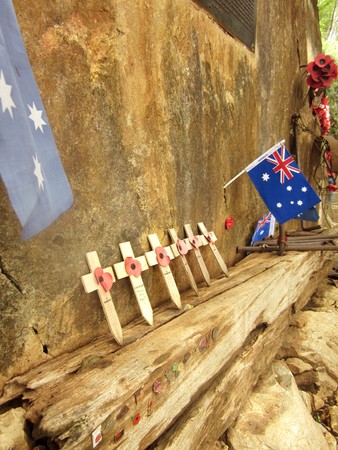 Memorial of World War 2 at Hellfire pass (name of a railway cutting on Death Railway). Kanchanaburi. Thailand.のeditorial素材