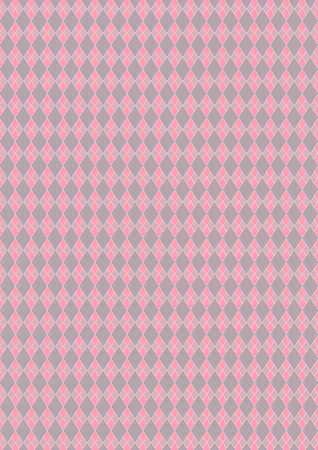 Harlequin of diamond shaped, pink and gray color pattern, background.の写真素材