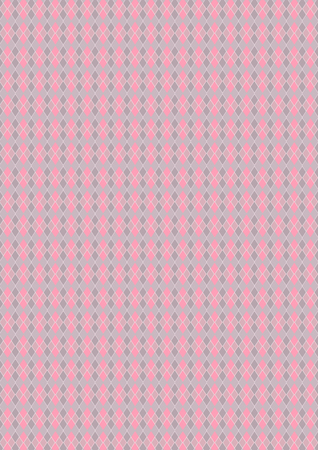 Harlequin of diamond shaped, pink and gray color pattern, background.の写真素材