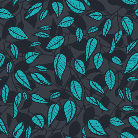 A beautiful seamless surface pattern design of simple line art leaves. An elegant graphic design inspired by nature. A minimalist pattern repeat art.の写真素材