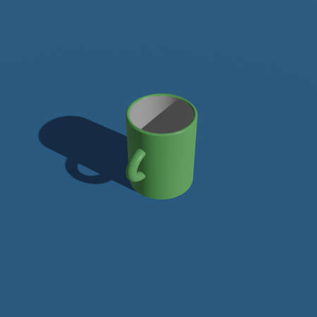 Realistic 3D mockup of a mug. Render mugs for web pagesの写真素材