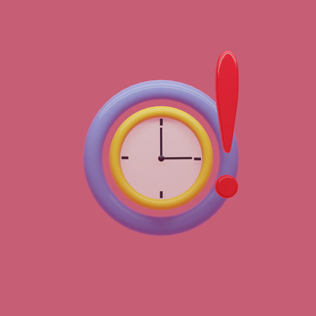 concept of time. analog clock on pastel color background. minimal design for banner, flyer, poster,...