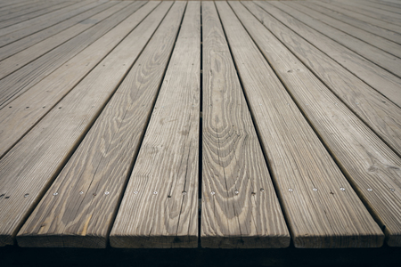 Mock up perspective empty top wooden board. using as background montage concept with copy spaces and...