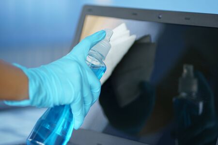 The germ, virus, and bacteria cleanser is made from alcohol. And cleaning properties For safety and to reduce infection from contact Popularly used in medical houses, hospitals, places where peopleの写真素材