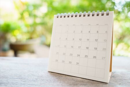 A calendar of the month. using as background business concept and Planning concept with copy spaces and white space for your text or design.の写真素材
