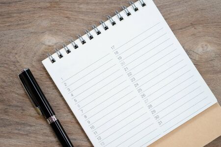 A Book Rankings(list). using as background business concept and Planning concept with copy spaces for your text or design.の写真素材