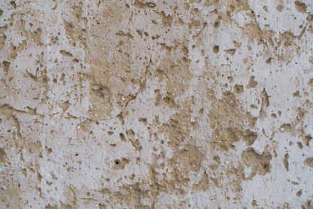 Loft-style plaster walls, gray, white, empty space used as wallpaper. Popular in home design or interior design. with copy spaces.の写真素材