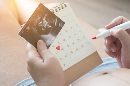 Pregnant women should prepare for childbirth by attending prenatal classes, packing a hospital bag, and arranging transportation. Itâs essential to have a birth plan, ensure all necessary documentsの写真素材