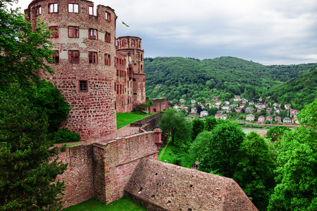 Castle ruin in Heidelbergのeditorial素材