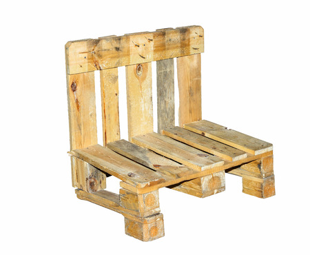 Chair built from pallets-isolated