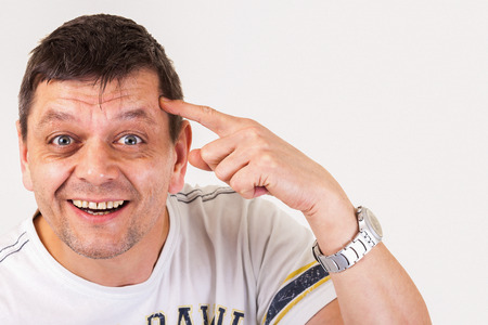 A man shows: you're not right in the brain, you have a screw loose - isolated