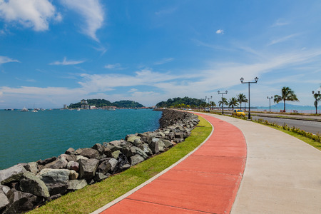 The Causeway in Panama City.の写真素材