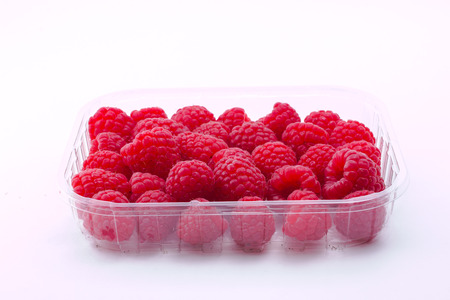 Raspberry on a white background