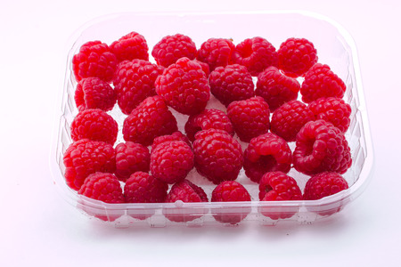 Raspberry on a white background