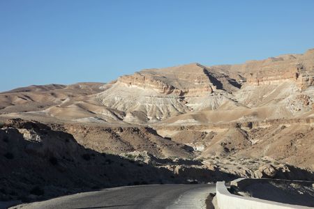 Atlas Mountains, Chebika, border of Sahara, Tunisiaの写真素材