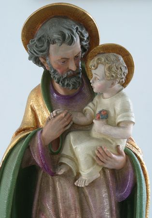 Saint Joseph with child Jesusのeditorial素材