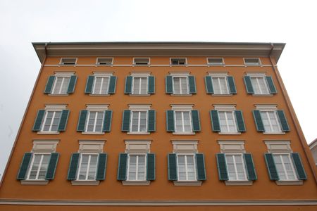 Old building in Salzburgの写真素材