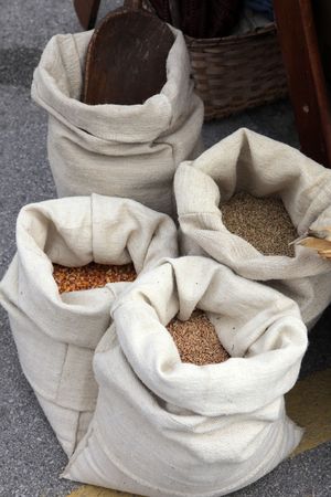 Bag of Wheat and Corn