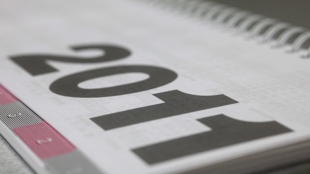 Calendar page, close up の写真素材