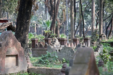Muslim cemetery in Kolkata, West Bengal, Indiaのeditorial素材