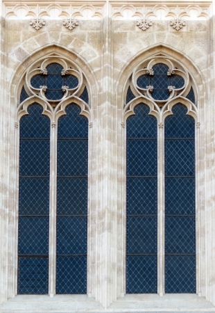 Window on the Zagreb Cathedralの写真素材