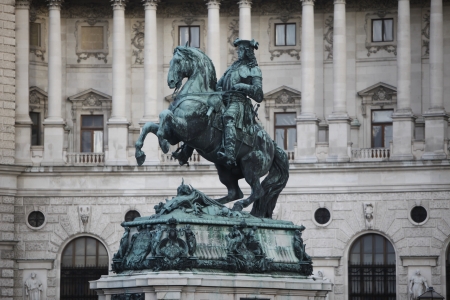 Statue of Prince Eugene of Savoy in Vienna, Austriaのeditorial素材