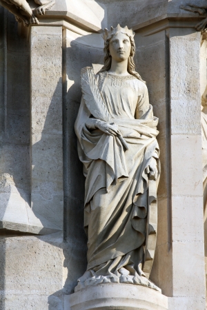 St  Catherine of Alexandria, Saint-Jacques Tower, Paris, Franceのeditorial素材
