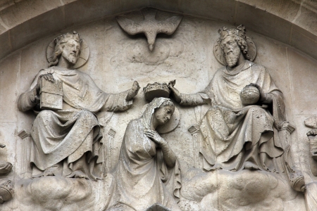 The Coronation of the Blessed Virgin Mary, Saint-Bernard de la Chapelle Church, Parisの写真素材