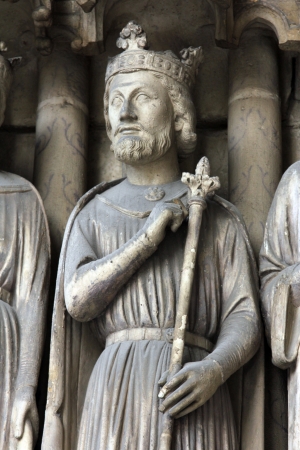King  Salomon, Saint Germain-l Auxerrois church, Parisの写真素材
