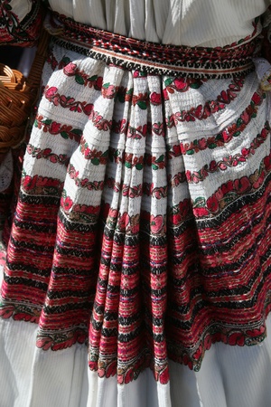 ZAGREB,CROATIA-JULY 17  Members of folk groups from Bistra in Croatia national costume during the 47th International Folklore Festival in center of Zagreb,Croatia on July 17,2013のeditorial素材