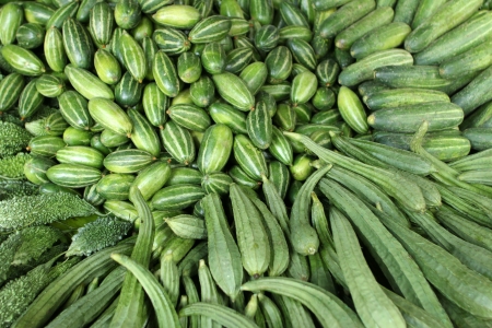 Vegetable market in Kolkata, Indiaの写真素材