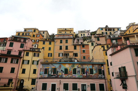 Riomaggiore, Italy, one of the Cinque Terre villages, UNESCO World Heritage Sites