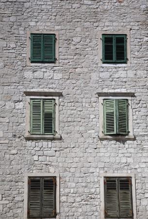 Ancient building in Sibenik, Croatiaの写真素材