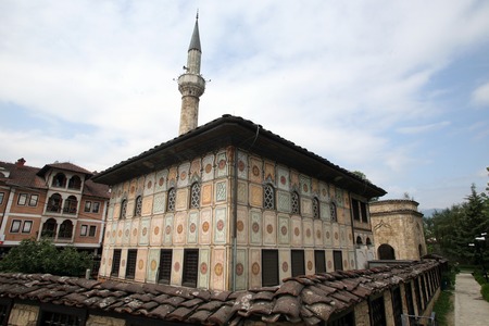Aladza painted mosque, Tetovo, Macedoniaの写真素材