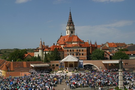 Feast of the Assumption Croatian national shrine of the Virgin Mary on August 15, 2010 in Marija Bistrica, Croatiaのeditorial素材