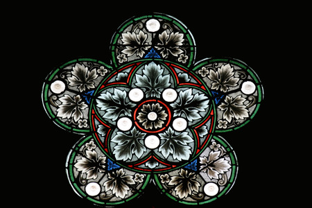 Stained glass in Zagreb cathedral
