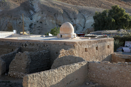 Ruins of mountain oasis Chebika at border of Sahara, Tunisia